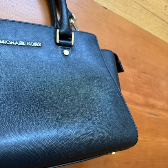 Michael Kors Black Crossbody Satchel - Picture 3 of 7